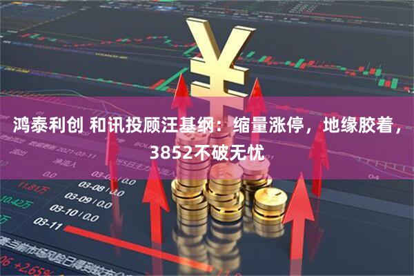 鸿泰利创 和讯投顾汪基纲：缩量涨停，地缘胶着，3852不破无忧