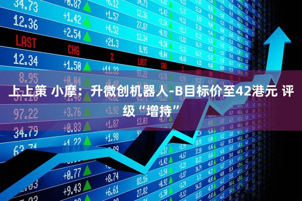 上上策 小摩：升微创机器人-B目标价至42港元 评级“增持”