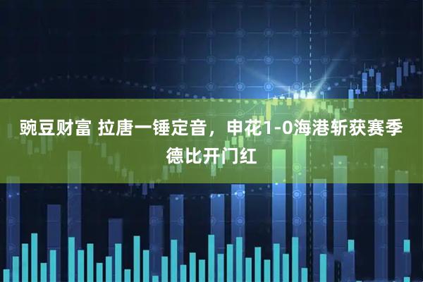 豌豆财富 拉唐一锤定音，申花1-0海港斩获赛季德比开门红